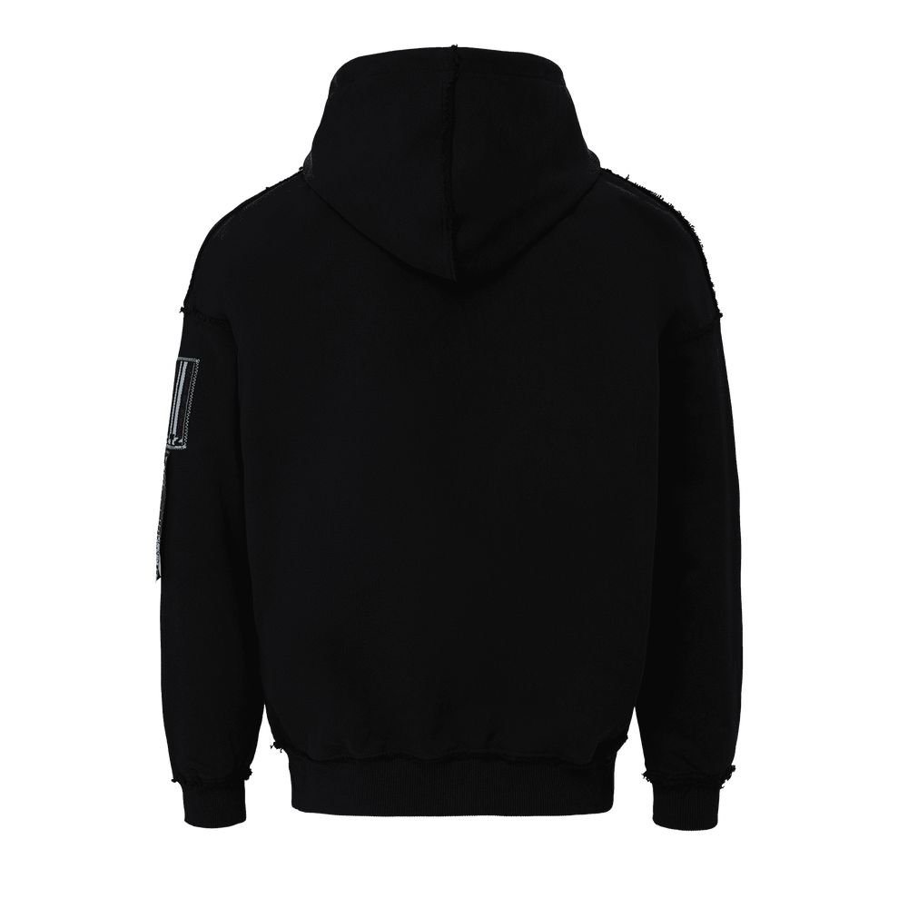 Худи Heartz Sequence Black Distressed черный