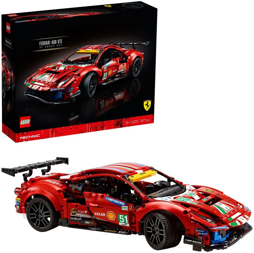 Конструктор LEGO Technic 42125 Ferrari 488 GTE &quot;AF Corse #51&quot;