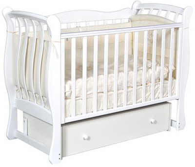 Детская кроватка ByTwinz Tiffany 1 универсальный маятник белый