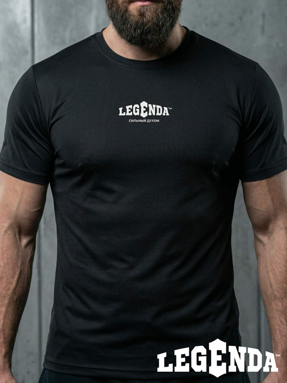 Футболка тренировочная мужская LEGENDA Urban 2.0 черная