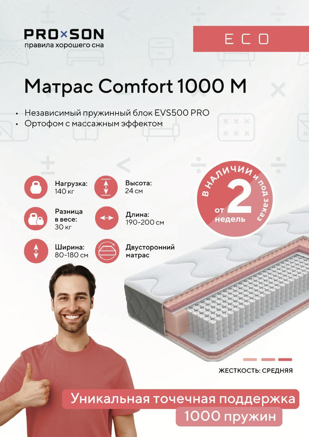 Матрас Comfort 1000 M
