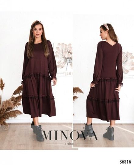 Платье 3130-бордо Minova Фото 1