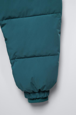 ZARA ВЕТРОЗАЩИТНЫЕ И ВОДООТТАЛКИВАЮЩИЕ БРЮКИ, ТЕМНО-БИРЮЗОВЫЙ