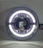 НЕТ - G0444 / Фара светодиодная BI-LED линза на ВАЗ / УАЗ / JEEP / HUMMER (7 дюймов, 12-32V, 6000K) (1 шт.)