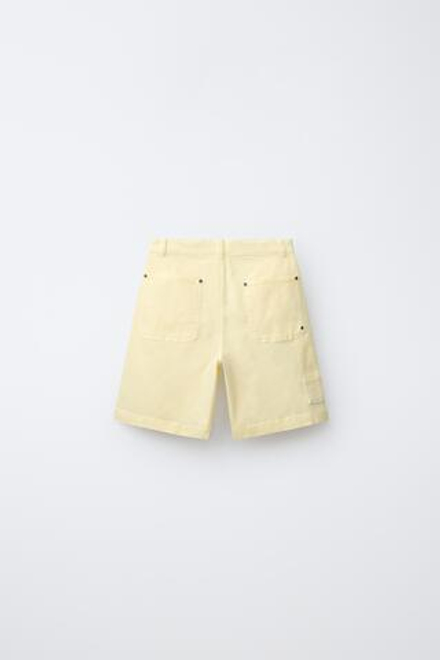 ZARA ШОРТЫ-КАРПЕНТЕР, ВАНИЛЬНЫЙ