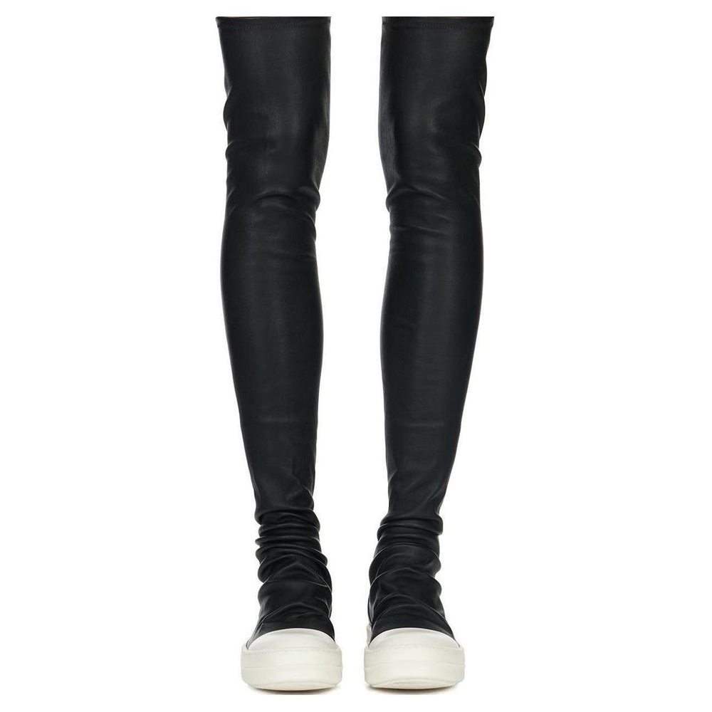 RICK OWENS Thigh-high Leather Boots