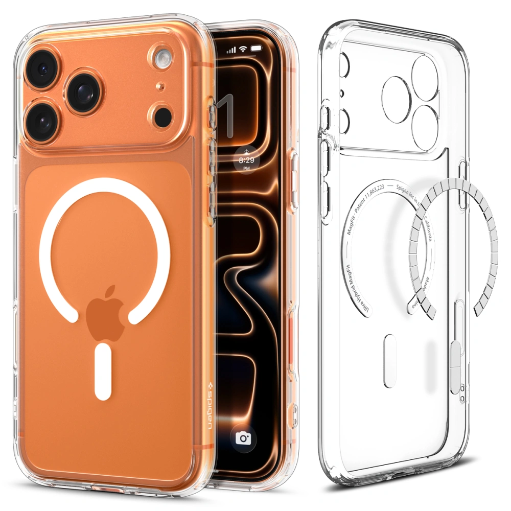 Чехол Spigen Ultra Hybrid Magsafe для iPhone 17 Pro прозрачный