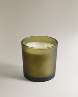 Zara Home Свеча ароматическая Tuberose 350 г, растительный воск, аромат цветочный, Розовый