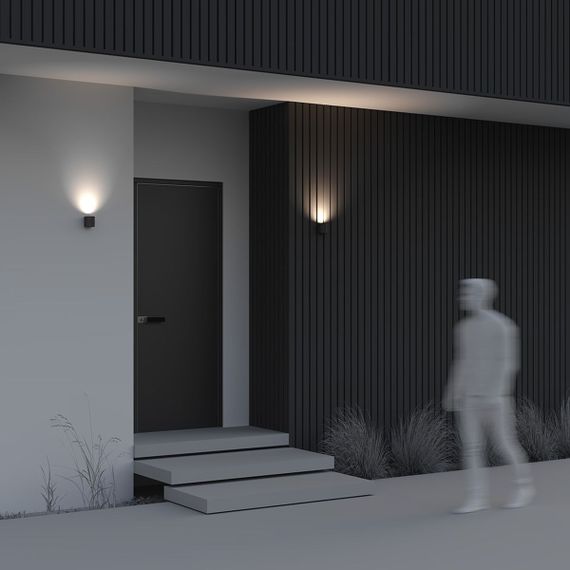 Уличный настенный светильник Maytoni Slat O044WL-01B