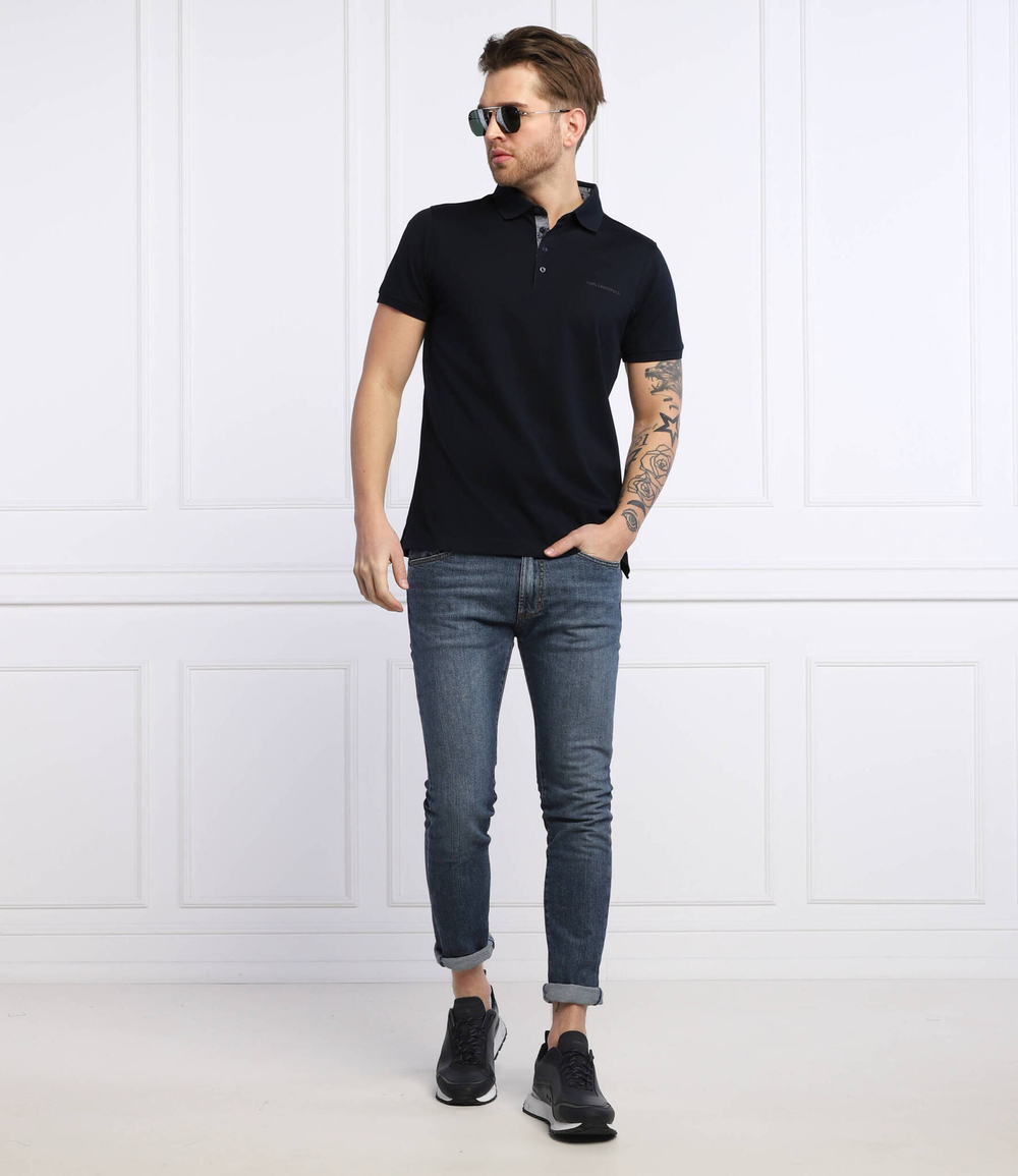 поло Karl Lagerfeld - темно-синий(745009 521205)