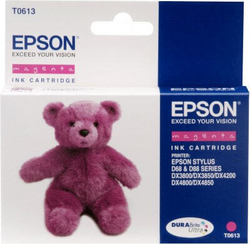 Epson Teddybear T0613 1 шт Подлинный Пурпурный C13T06134020