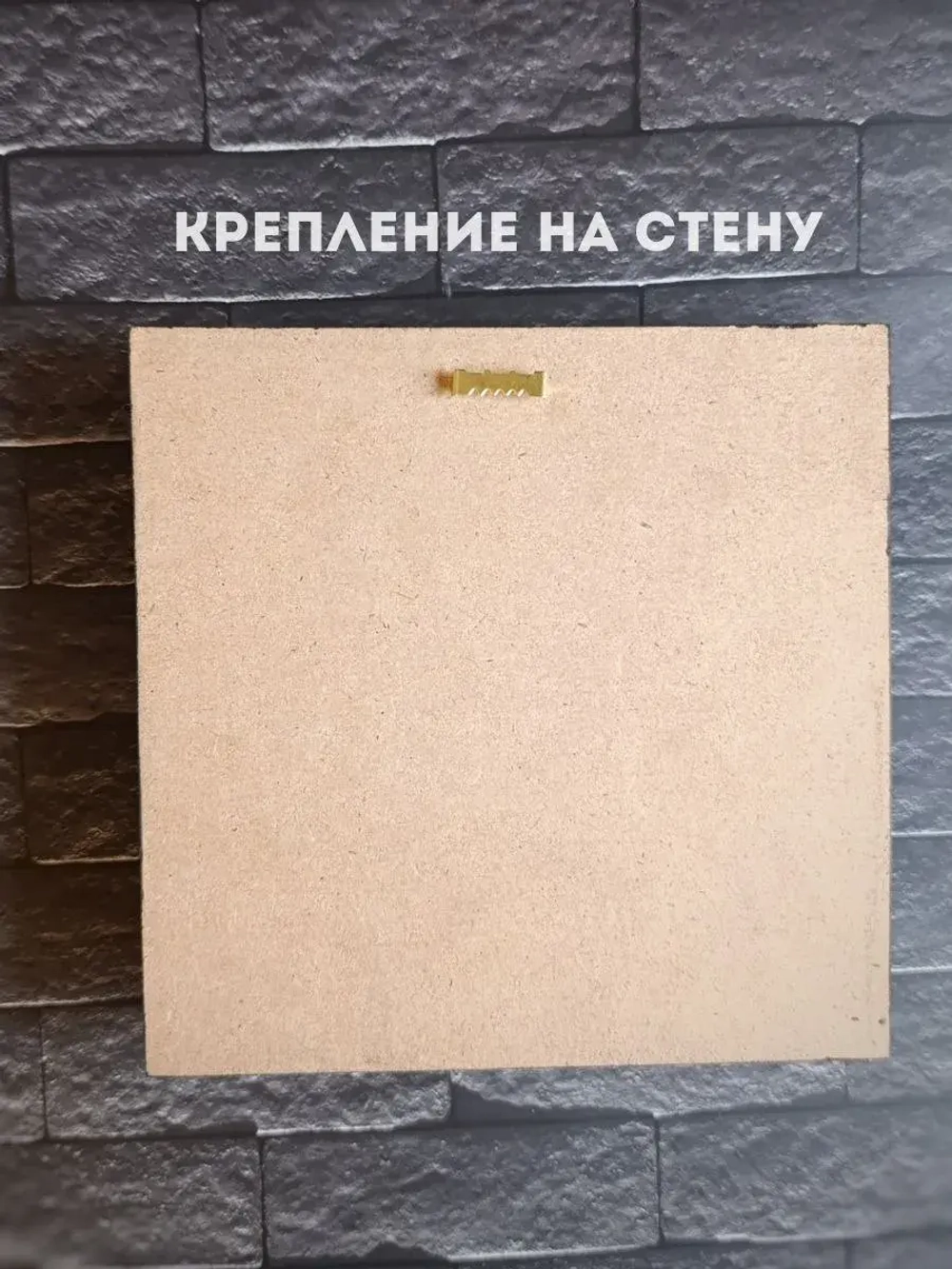 Квадратное панно на стену 20*20 из мха набор 2 шт.