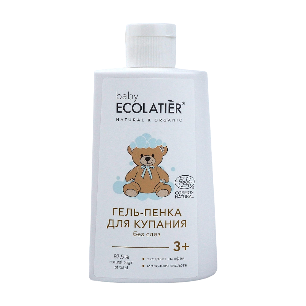 Детский Гель-Пенка для купания без слез 3+ 250мл (ECOLATIER)