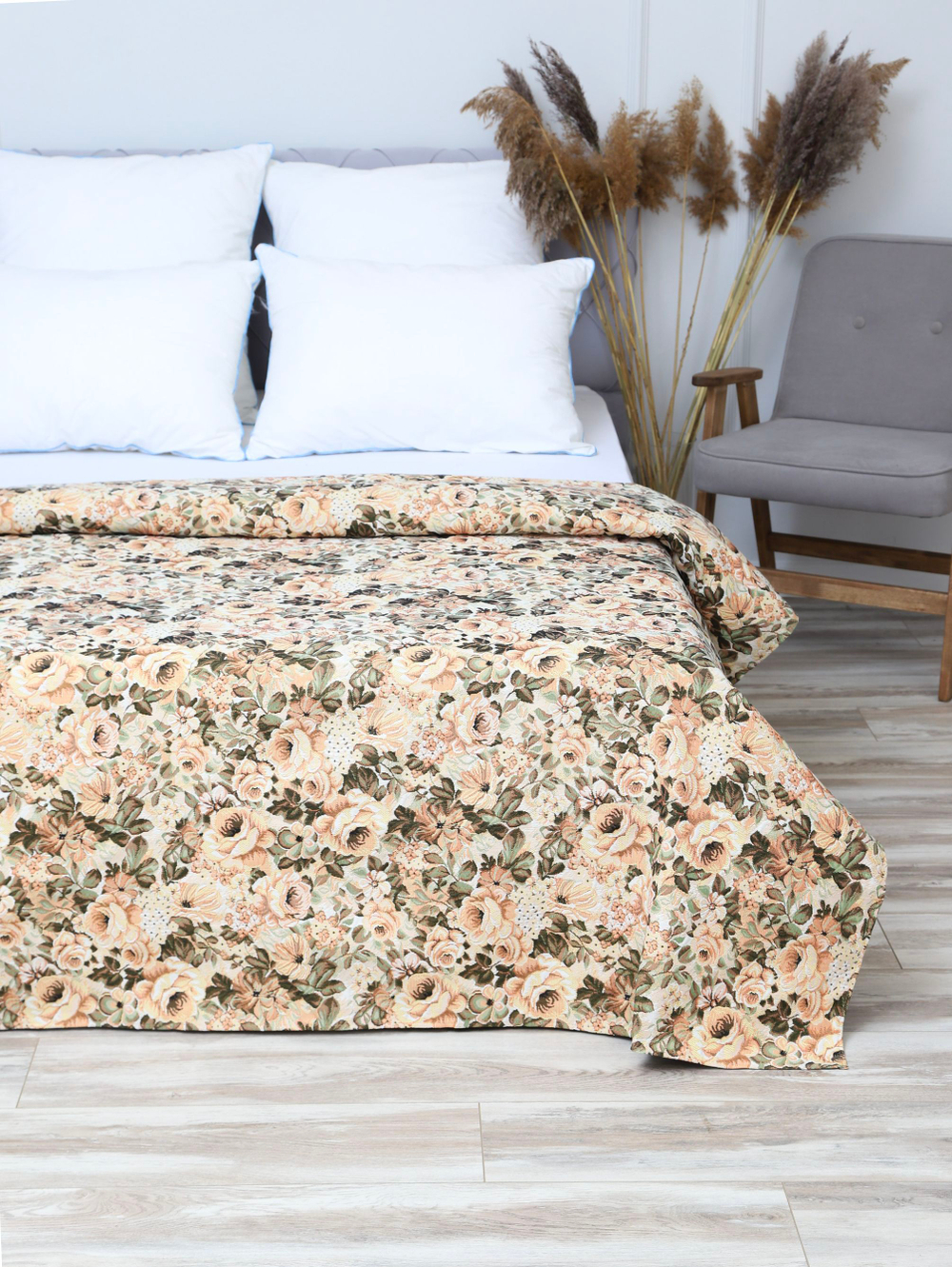 Покрывало на кровать, покрывало 2 спальное, гобелен с размерами: 200x210 см