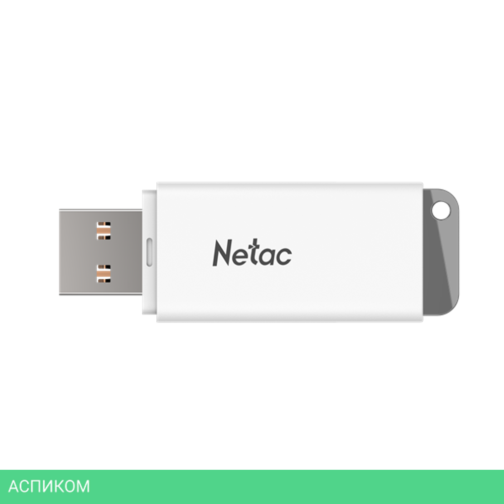 USB Flash-накопитель Netac U185 64Gb белый (NT03U185N-064G-30WH)
