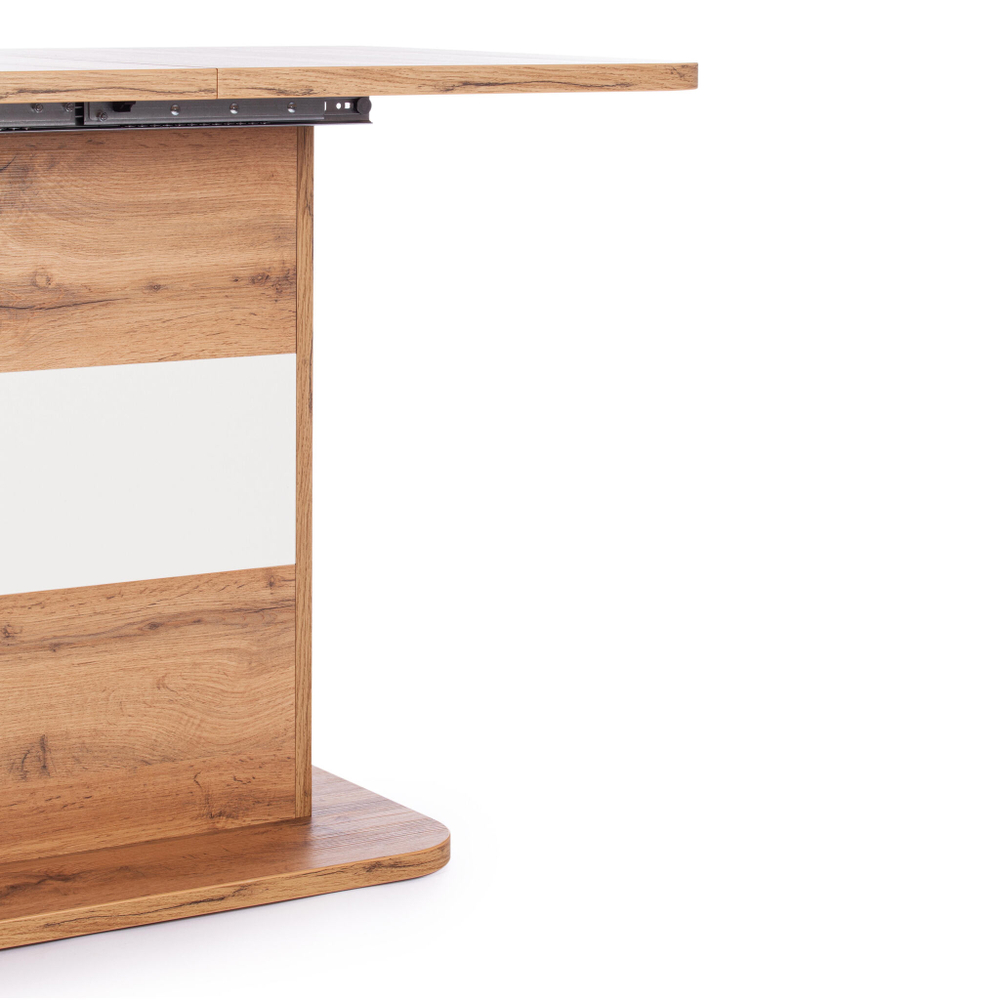 Стол обеденный SMART ЛДСП, 105-140х68,6х75 см, Дуб вотан/Белый