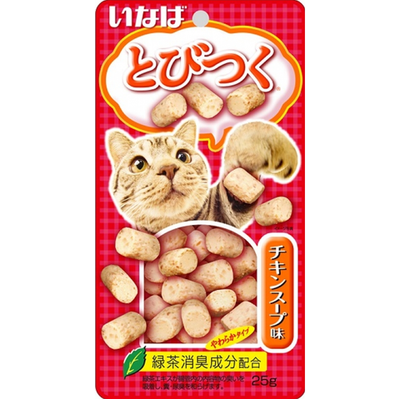Qsc-213 inaba tobitsuku лакомство для кошек со вкусом куриного бульона 25г