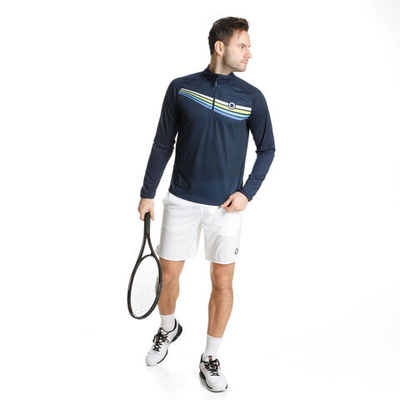 Мужское теннисное поло Tennis-Point Long Sleeve Special Edition Men - Dark Blue, Multicoloured