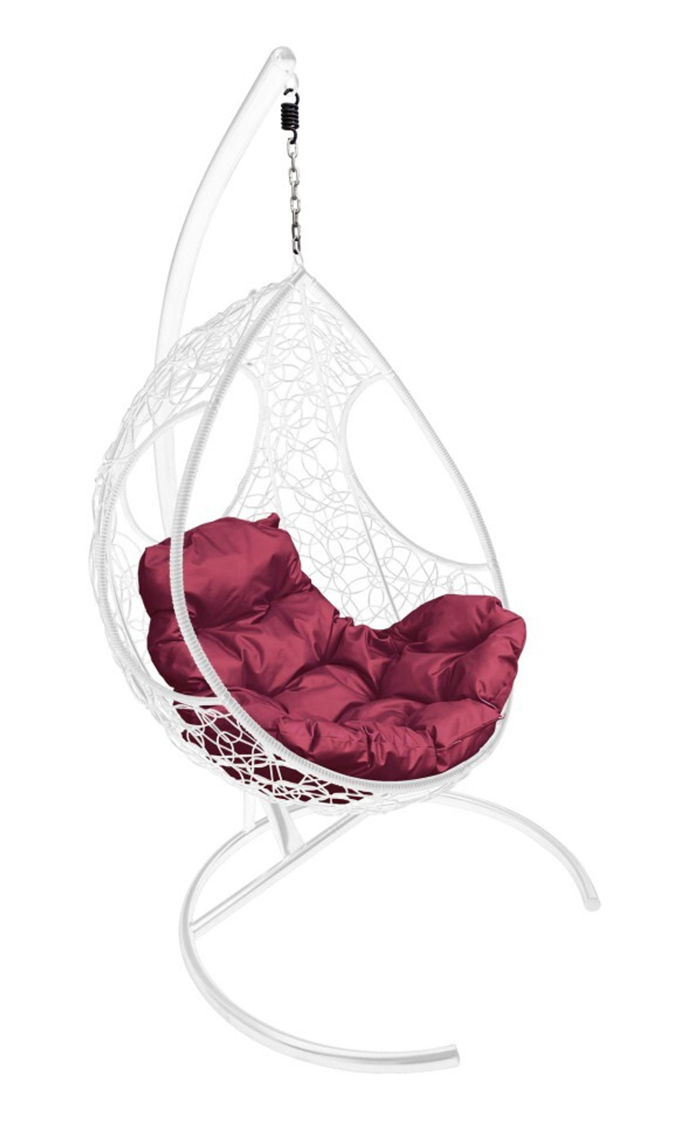 Кресло подвесное Ferrol white/burgundy