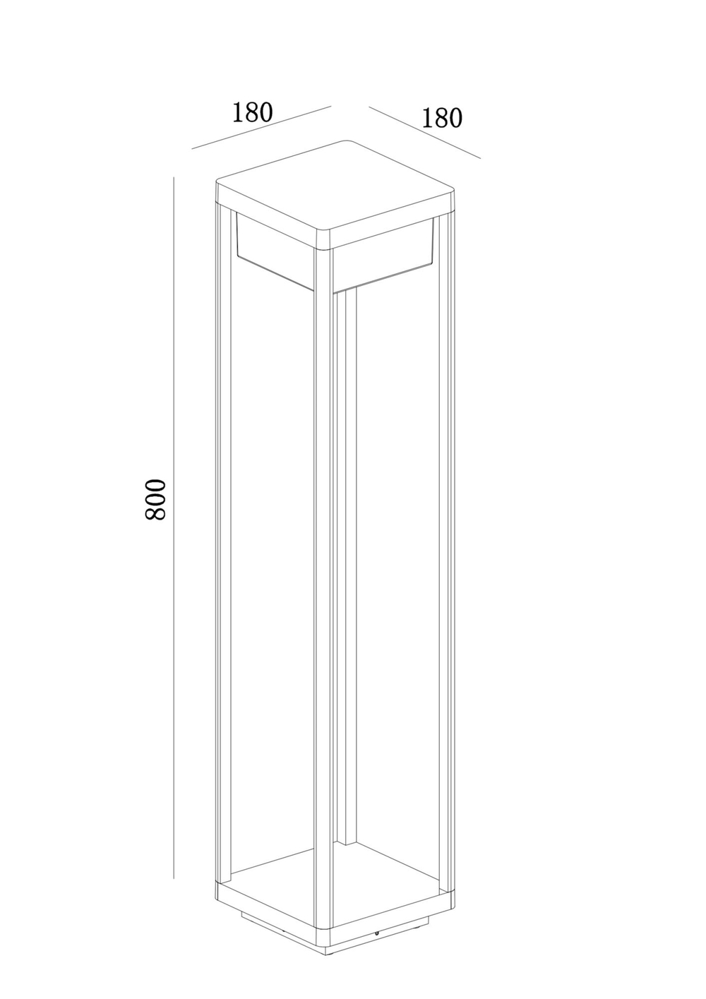 Ландшафтный светильник Outdoor O021FL-L10B3K