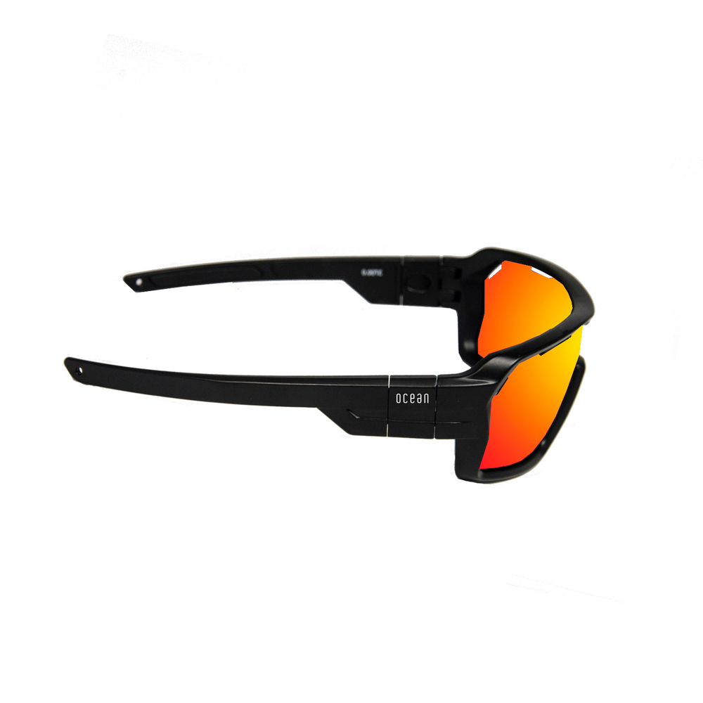 Спортивные очки OCEAN Chameleon Black / Revo Orange Polarized lenses