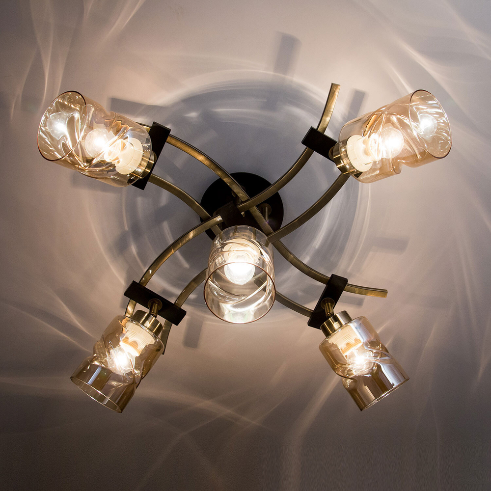 Citilux Мерида CL142154 Люстра с поворотными плафонами Бронза