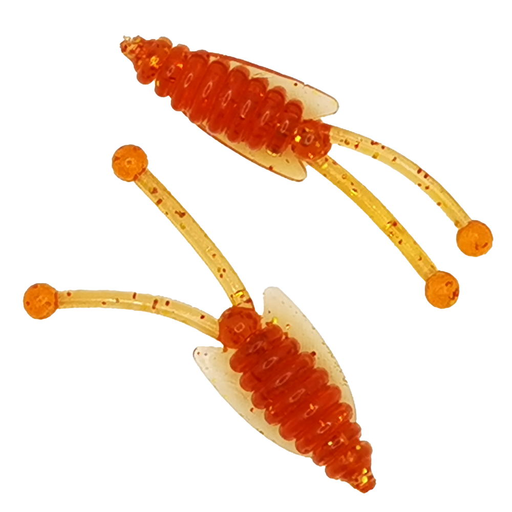 12 шт. 4,5 см Рыболовные, силиконовые приманки рачки. Головастик RuBaits Fly Frog Набор для рыбалки на щуку, судака, окуня, форель Для зимней рыбалки, микроджиг.