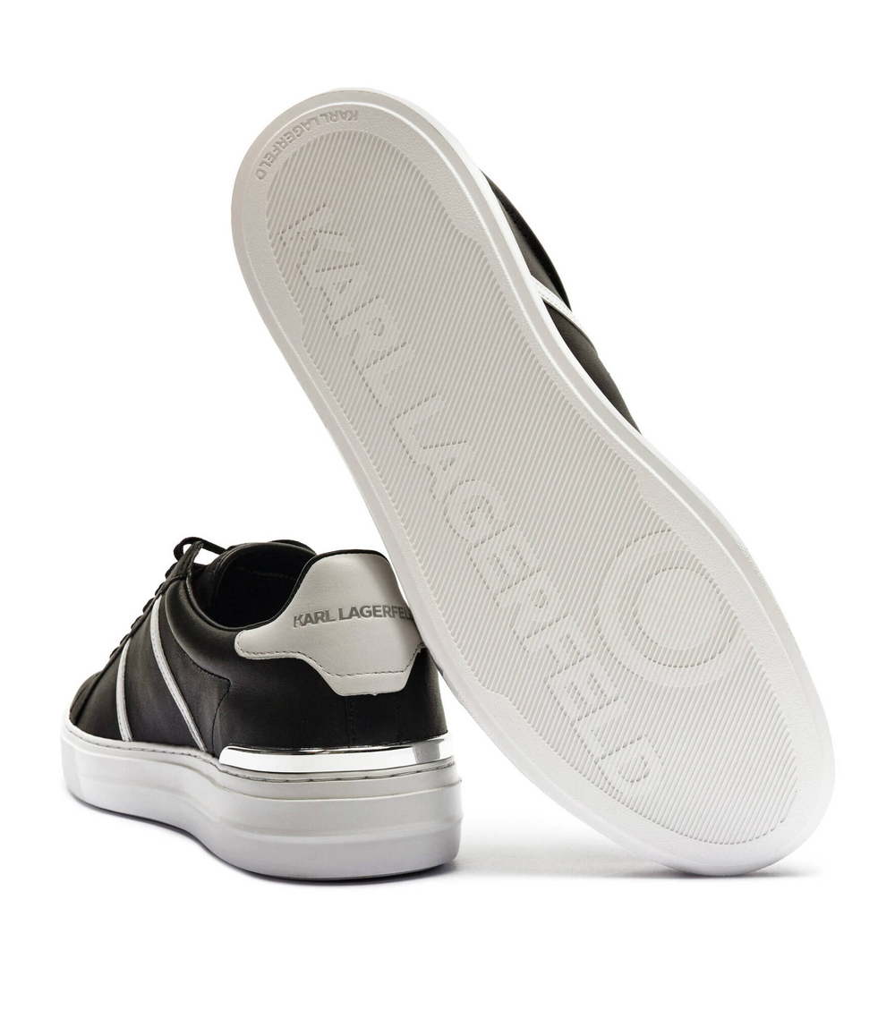 Кожаные кроссовки Karl Lagerfeld - черный(KL51426)