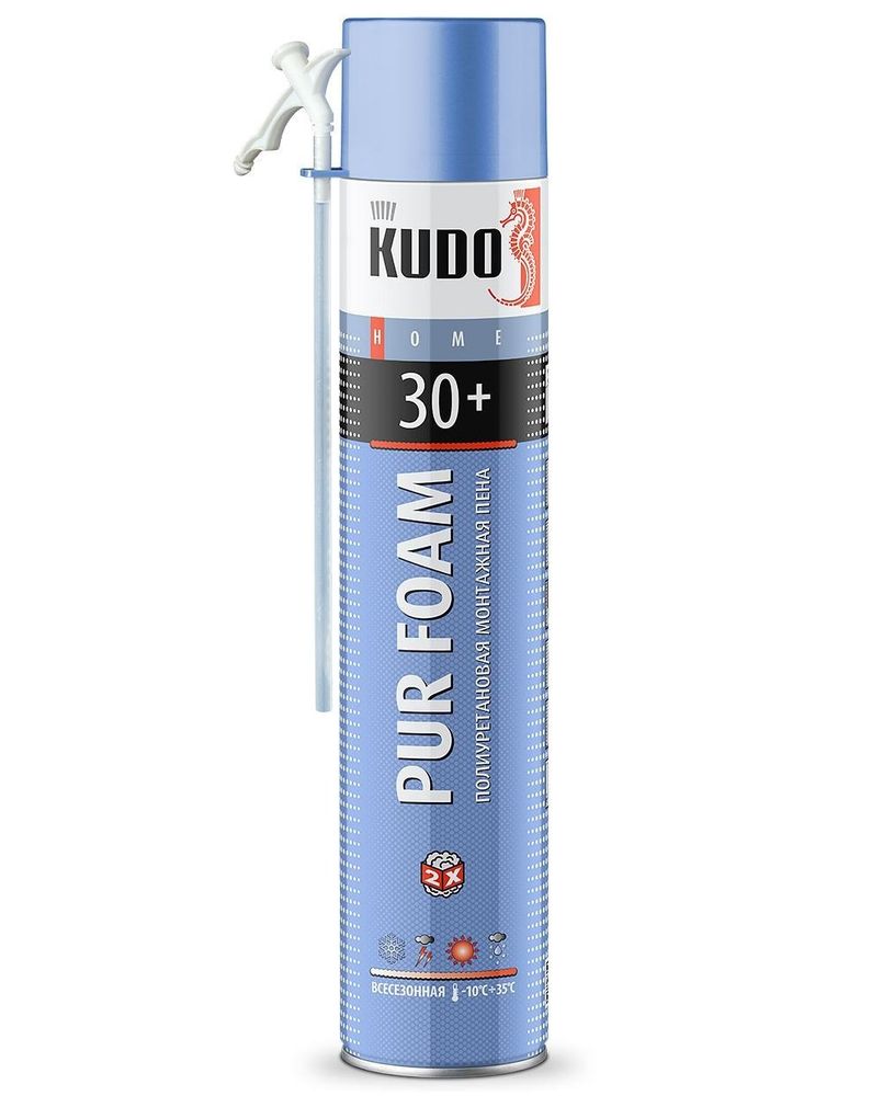Пена монтажная KUDO HOME 30+  бытовая всесезонная  600г / KUPH10U30+