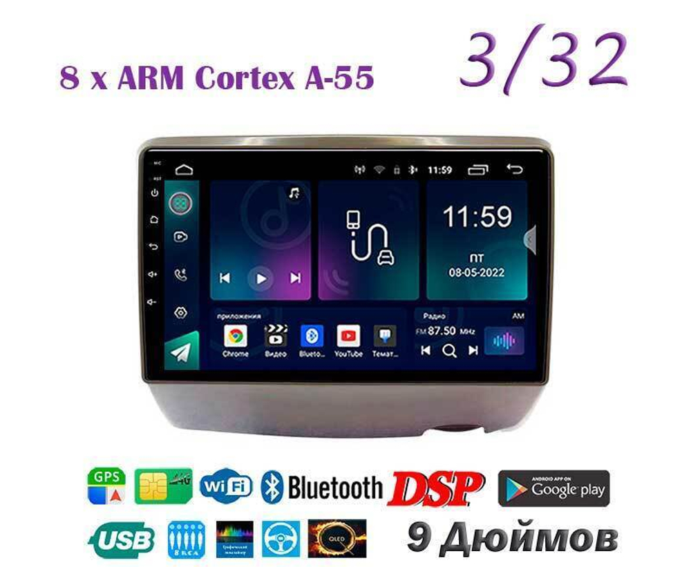 Topway TS18 3+32GB 8 ядер для Toyota Vitz, Yaris 1999-2005