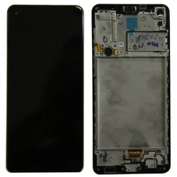 Дисплей для Samsung Galaxy A21s (A217F) с тачскрином и рамкой Черный - OR (SP)
