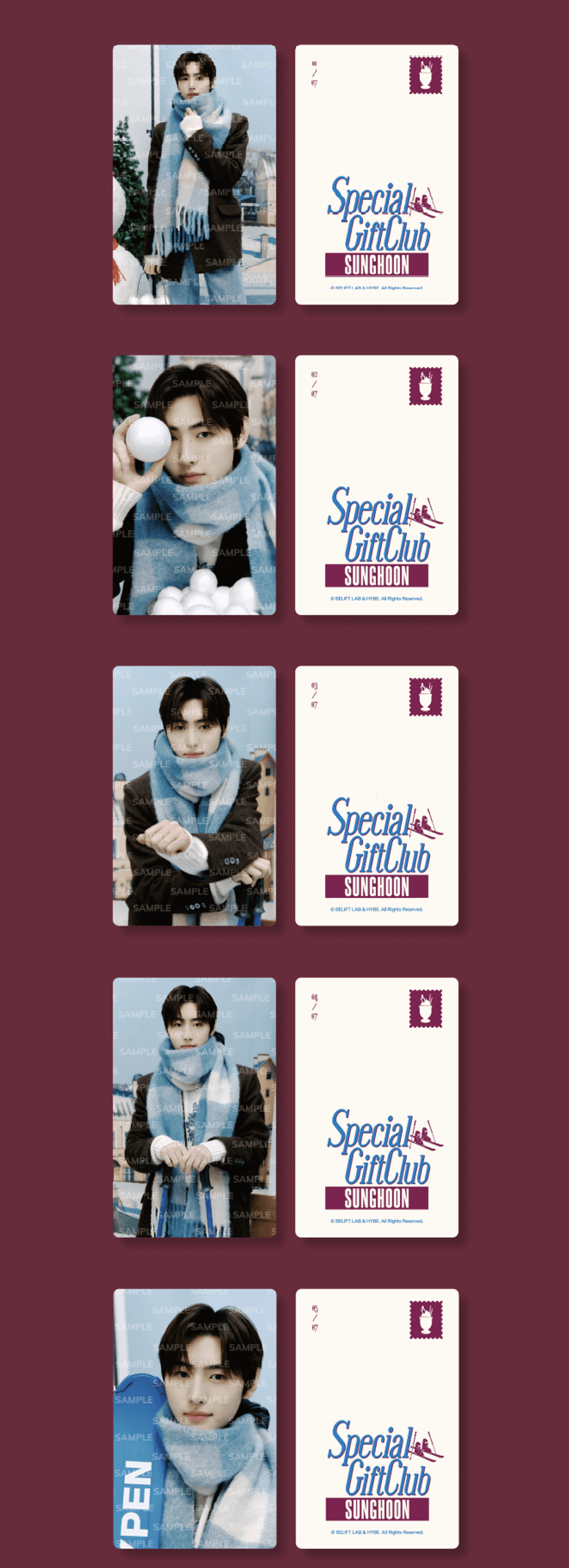 Набор холдер + фотокарты [SUNGHOON] PHOTO CARD HOLDER