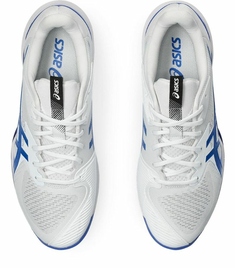 Мужские кроссовки теннисные Asics Solution Speed FF 3 Clay - white/tuna blue
