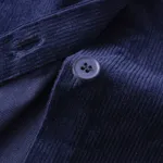 Рубашка YMKASHIX Velvet Button Det бордовая / синяя