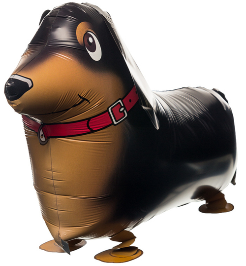 Ходячий шар Такса коричневый 61 см