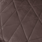 Велюровое покрывало в клетку с наволочками OVL037