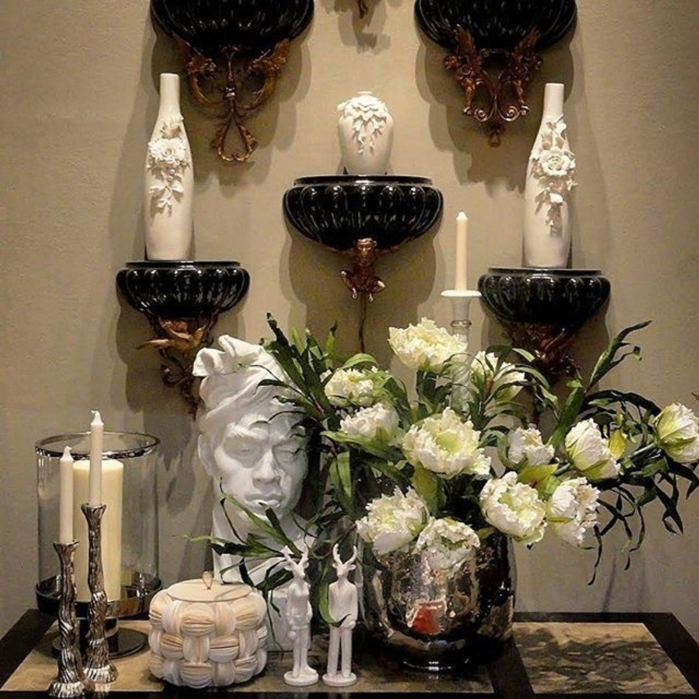 Настенная полка с птицами [Арт. JDA.030/DBK]