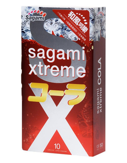 Презервативы Sagami Xtreme Cola с ароматом колы 10 шт.