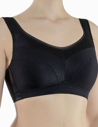 Бюстгальтер-топ с мягкой чашкой (Размер: 90D) (Цвет: черный)