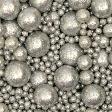 Кондитерская посыпка с мягким центром "Блеск", серебро, 50 г