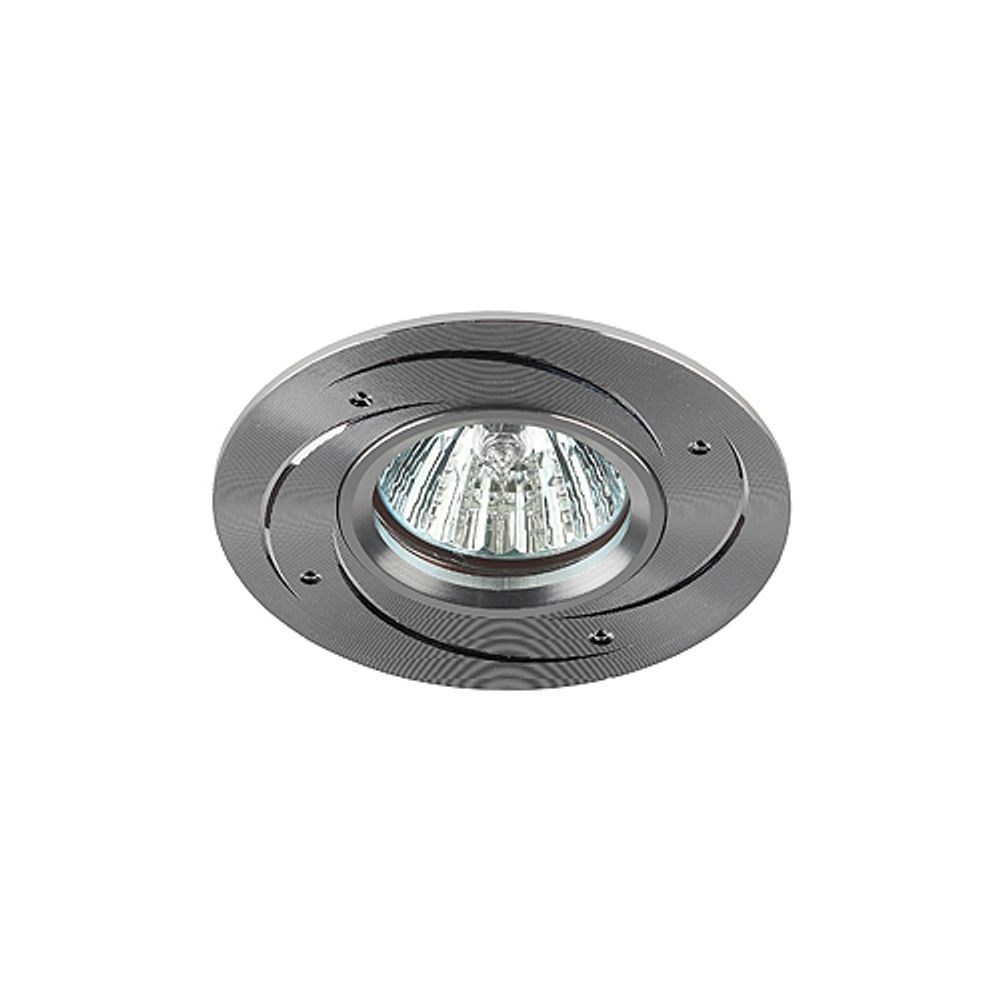 Светильник ЭРА KL43 SL ЭРА литой алюминевый MR16,12V/220V, 50W серебро | Декоративные встраиваемые светильники