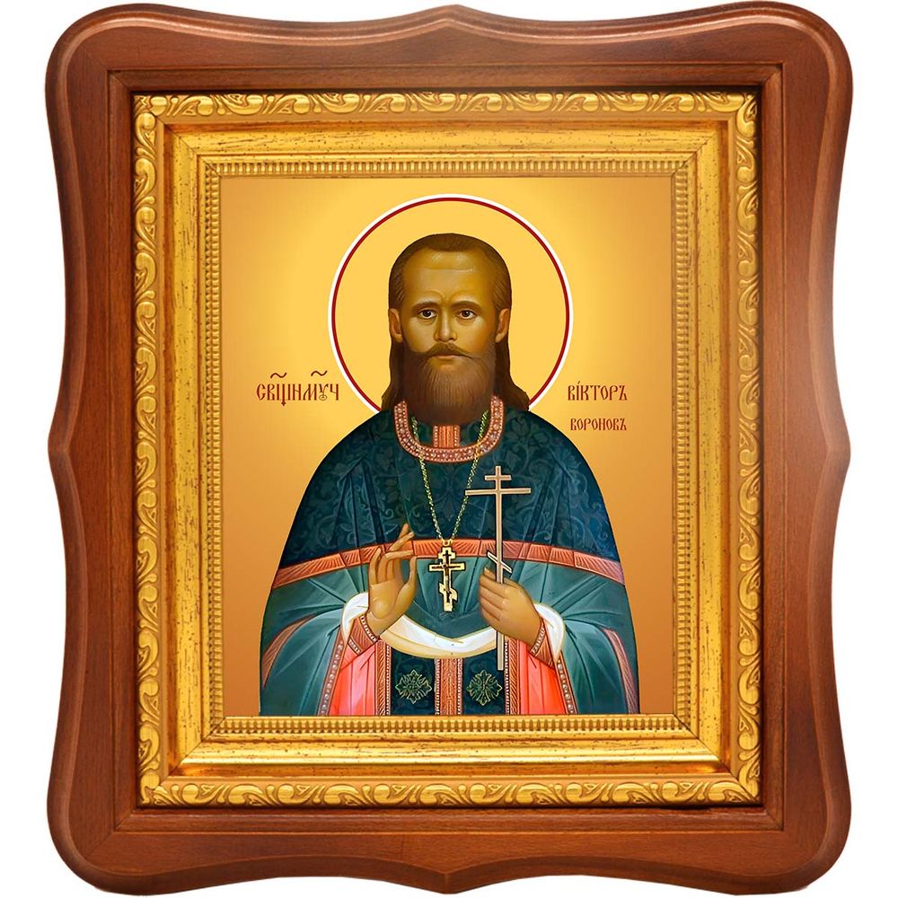 Виктор Воронов священномученик. Икона на холсте.