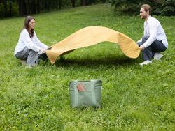 Плед для пикника и отдыха на пляже Smart Picnic, горчичный