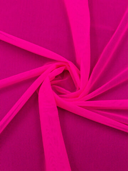 Сетка эластичная розовая неоновая метражом