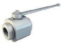 Кран 2-х ходовой шаровый NPT 1/2" DN 12 P=500 с отверстиями для монтажа