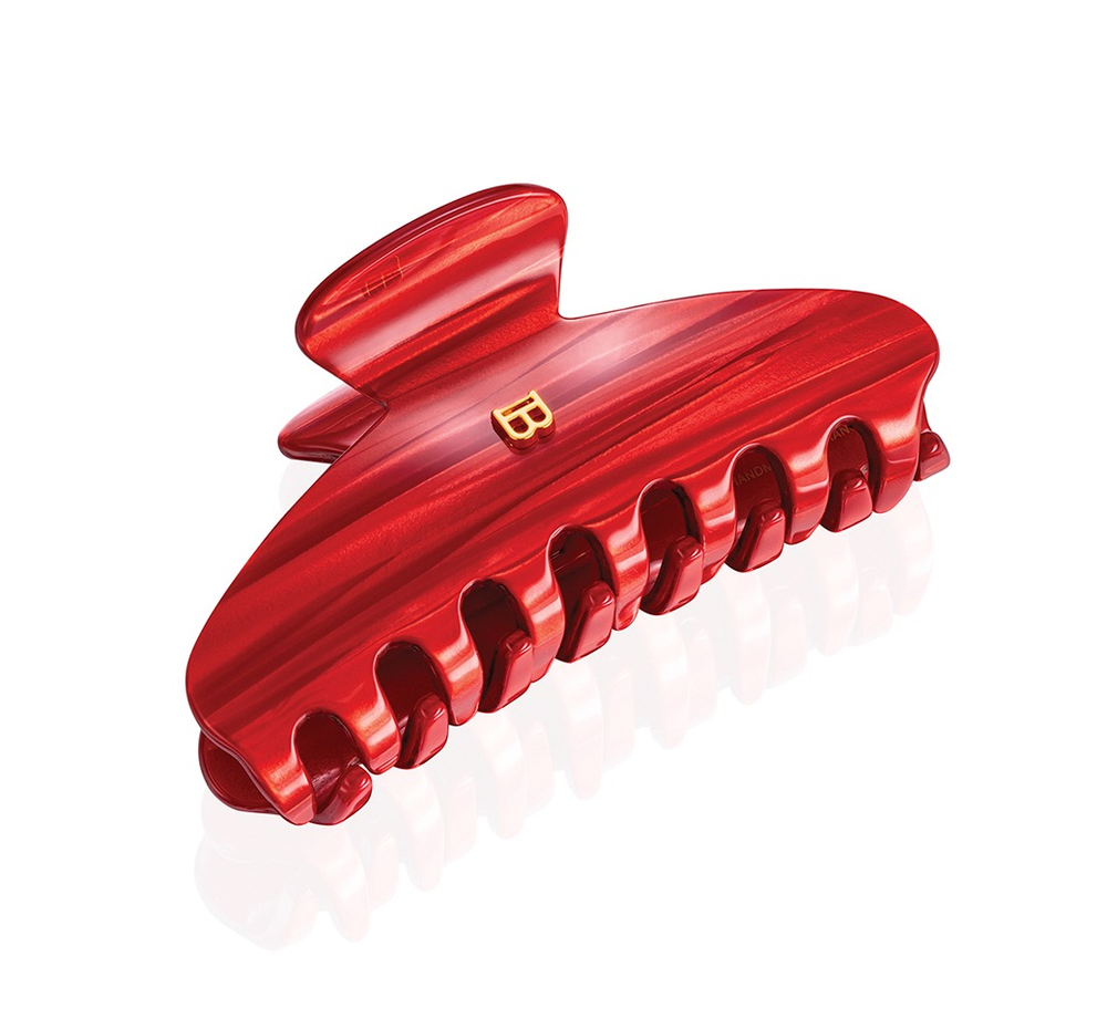 Balmain Hair Couture Заколка-краб Страстный Алый размер М PINCE A CHEVEUX MEDIUM