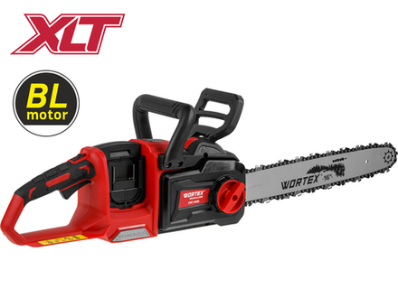 Аккум. пила цепная WORTEX CEC 4036 шина 40 см (16"), 3/8" LP, 1.3 мм XLT SOLO БЕСЩЁТ, 18В+18В