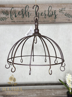 Подвес декоративный "Корона" коричневый большой 32х31,5см