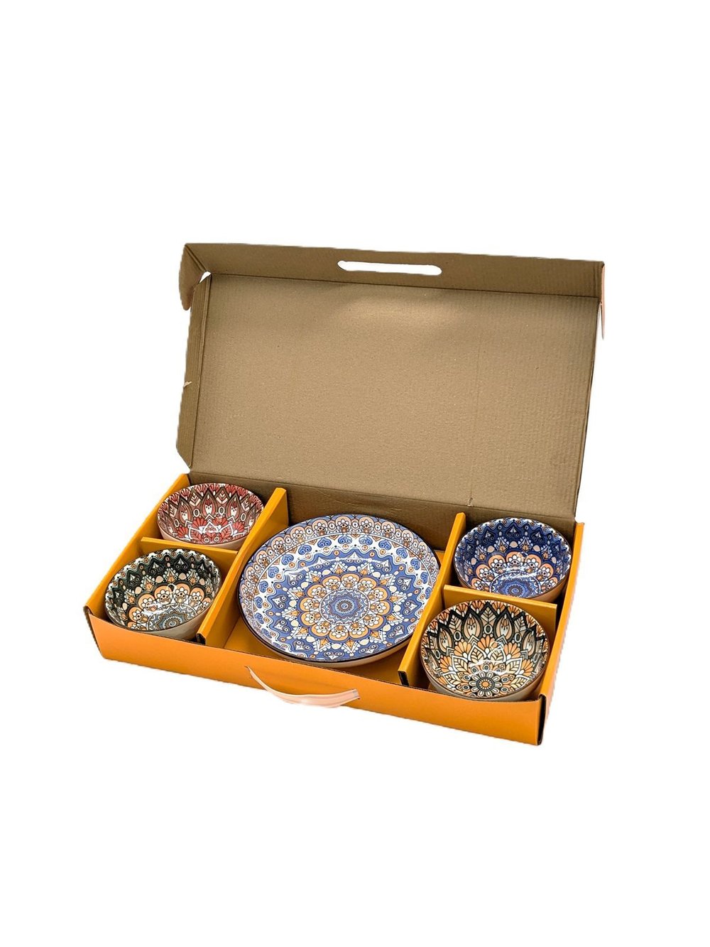 Набор керамической посуды "Восток", 5 пиал с орнаментом (201893164)