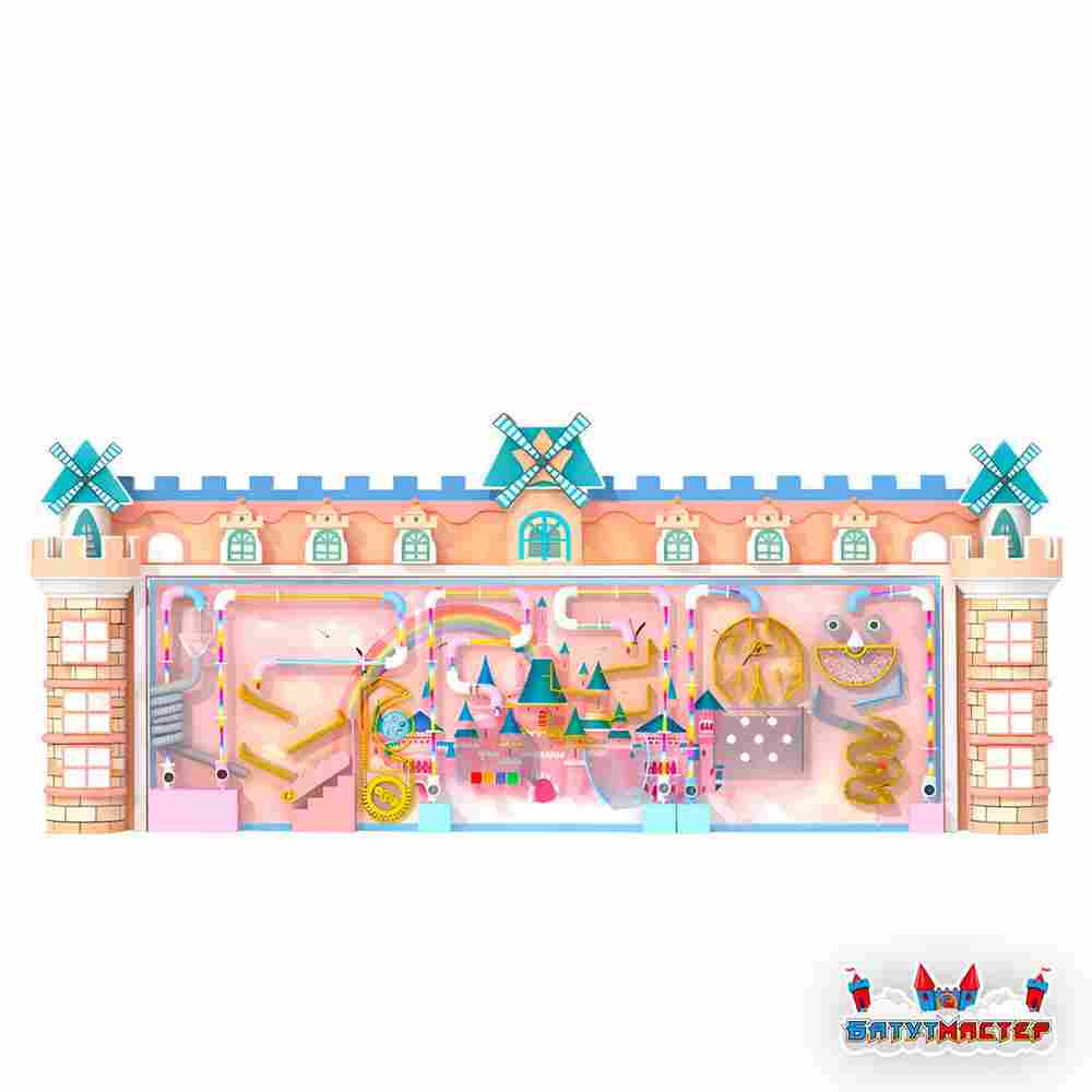 Интерактивная стена для детского сада «Сказочное королевство», 7,2×2,6×0,8 м